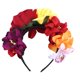 thumbnail image 1 of Corona de rosas artificiales de imitación, diadema con rosas artificiales, accesorio para disfraz de cosplay, tocado floral para fiesta de Halloween y carnaval., 1 of 5