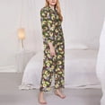 thumbnail image 3 of Sigee Ladybugs And Flowers On A Wooden for Women’s Pajama Sets Long-Sleeved Pjs Sets for Women 2 piece Sleepwear-XX-Large, 3 of 7