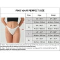 thumbnail image 3 of MIZOK Sexy Bikini Briefs for Women Soft Low Rise Cotton Thongs Breathable Underwear Black S, 3 of 4