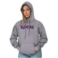 thumbnail image 4 of Louisiana Local Home State Pride Unisex Plus Fleece Graphic Hoodie Brisco Brands 3X, 4 of 5