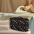 thumbnail image 2 of HELLHERO Portable Travel Iron Carrier Bag Most Iron For Garment Care Lightweight Travel Bag Colorful Dog Paw Prints(Case Only), 2 of 6