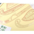 thumbnail image 3 of French Curved Ruler Clear Scale Dressmaking Drawing Template Tool for Beginner, 3 of 21