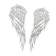 thumbnail image 1 of 1 par de esculturas decorativas de metal con alas de ángel para pared, ideales para oficina y sala de estar. Single 45cmx17cm, 1 of 9