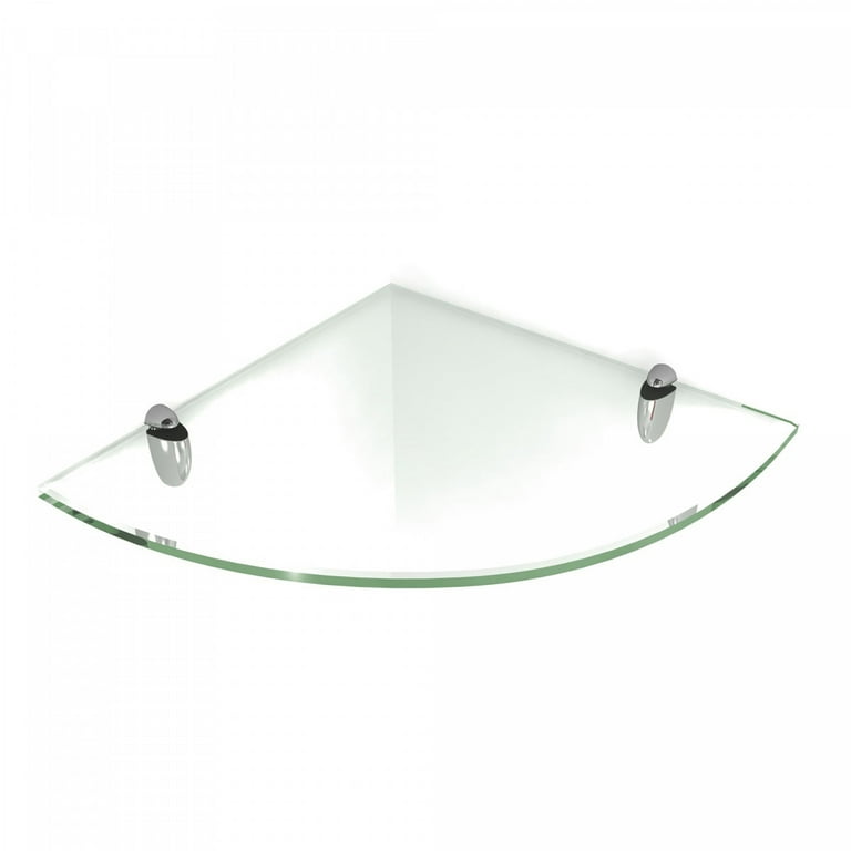 Floating Corner Glass Shower Shelf