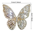 thumbnail image 6 of Grofry Women Ring Hollow Out Butterfly Shape Alloy Adjustable Opening Ring Banquet Party Wedding Jewelry, 6 of 8