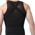 thumbnail image 2 of Mens Compression Slimming Shirt with Slimming Belt, 2 of 3
