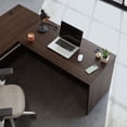 thumbnail image 6 of Sauder Affirm Engineered Wood 48" x 24" Computer Desk in Noble Elm/Brown, 6 of 12