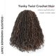 thumbnail image 2 of ToyoTress Yanky Twist de ganchillo, 8 paquetes (240 mechones), 2 of 4