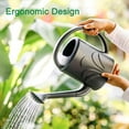 thumbnail image 5 of Plant Watering Can 1 Gallon, Watering Can for Outdoor Plants, Water Can for Plants, Plastic Garden Watering Can with Sprinkler Head-Black, 5 of 7