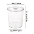 thumbnail image 2 of Ikohbadg Sealed Bucket Grocery Snacks Storage Bin, Transparent Food Display Container, Moisture-proof, Durable, Stacking Design, Ideal for Pasta, Nuts, Rice, Flour, Potatoes, 2 of 2