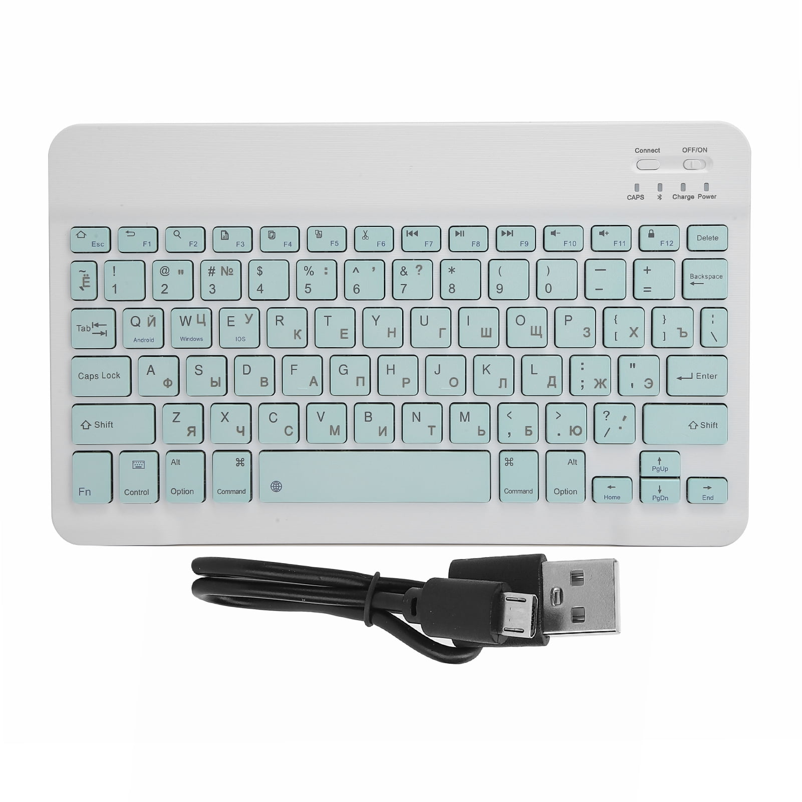 Computer Keyboard, Portable Keycaps Typewriter Keyboard Quiet Keys 10in