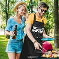 thumbnail image 5 of Funny Aprons for Men, Mr. Good Lookin’ is Cookin’ Chef Apron with 3 Pockets, Adjustable Neck Strap and Long Waist Ties, Perfect for Kitchen Cooking, Grilling, Baking, Gifts for Husband, Dad, 5 of 6