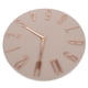 thumbnail image 4 of Relojes de pared a pilas, reloj de pared moderno, redondo, estilo moderno y sencillo, para oficina, hogar, dormitorio, sala de estar y cocina, elegante, sin pilas, color beige, 4 of 8