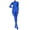 Blue, variant on Women's One Piece Glossy Bodystocking Smooth Long Sleeve Full Body Jumpsuit Catsuit Dancewear Black 3XL