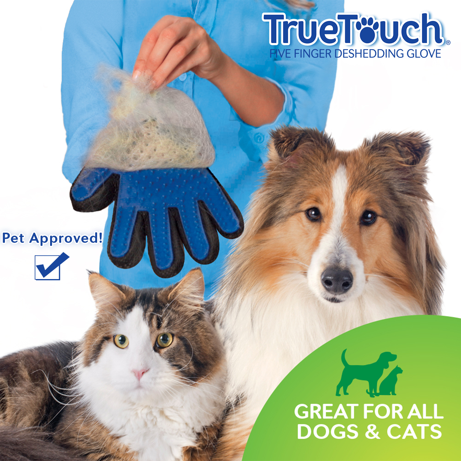 True Touch 5 Finger Deshedding Glove photo 5