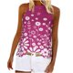 thumbnail image 1 of Mujeres Casual Impreso Sin Mangas Halter Sin Tirantes Cuello Redondo Jersey Blusa Tops Wmkox8yi bvn3711, 1 of 8
