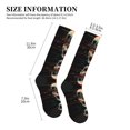 thumbnail image 4 of Rateoe Glitch Screaming Skull Compression Socks for Women and Men 20-30mmHg-Circulation Support Socks Knee High Nurse Pregnant Running Medical and Travel Athletic, 4 of 7