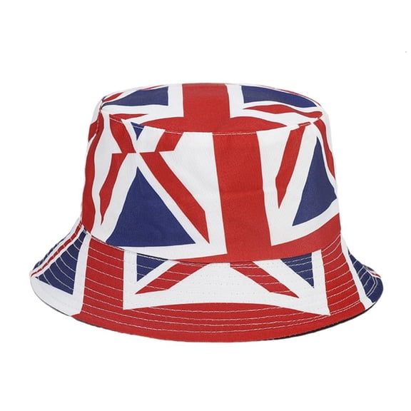 Giaone Kids Patriotic Star Sun Hat Adjustable Bucket Hat Lightweight Outdoor