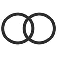thumbnail image 1 of Uxcell Magnetic Sticker Ring, 2 Pack Universal Magnetic Adapter Ring Metal Magnet Wireless Charging Conversion Kit for Mobile Phone Case Wireless Charger (Black), 1 of 7