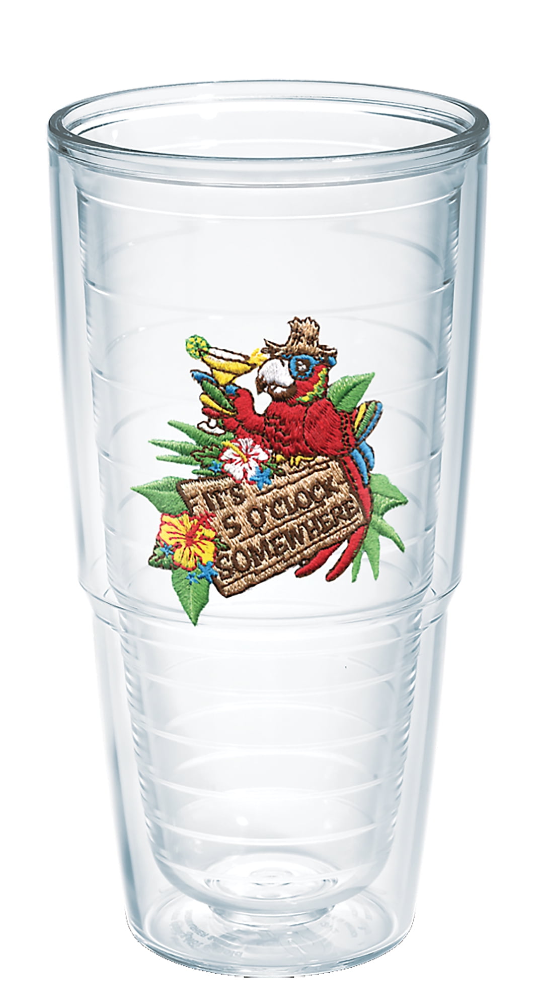 Tervis Made In Usa Double Walled Margaritaville It S 5 O Clock Somewhere Red Parrot Insulated Tumbler Cup Keeps Drinks Cold Hot 24oz No Lid Red Parrot Walmart Com Walmart Com
