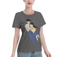 thumbnail image 2 of T-Shirt Basique à Manches Courtes pour Femmes Conan et Xiaolan, 2 of 6