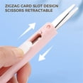 thumbnail image 5 of Dual-Tip Craft Knife and Mini Scissors Tool, Creative Portable Art Utility Cutter for Scrapbooking and Hand Account, Multipurpose Paper Cutting Tool A#015 Pink, 5 of 5