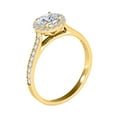 thumbnail image 3 of Aonejewelry 0.75 Ct. Ttw Halo Diamond Wedding Engagement Ring In 14k Solid Yellow Gold, 3 of 4