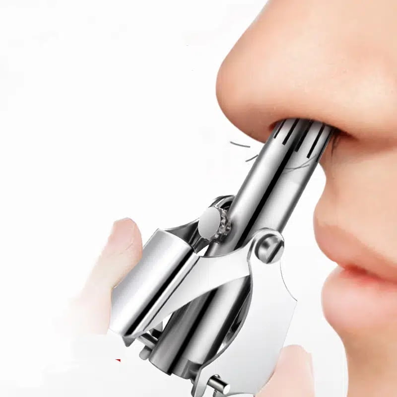 Manual Nose Hair Trimmer, Nose Hair Trimmer for Men, Stainless Steel