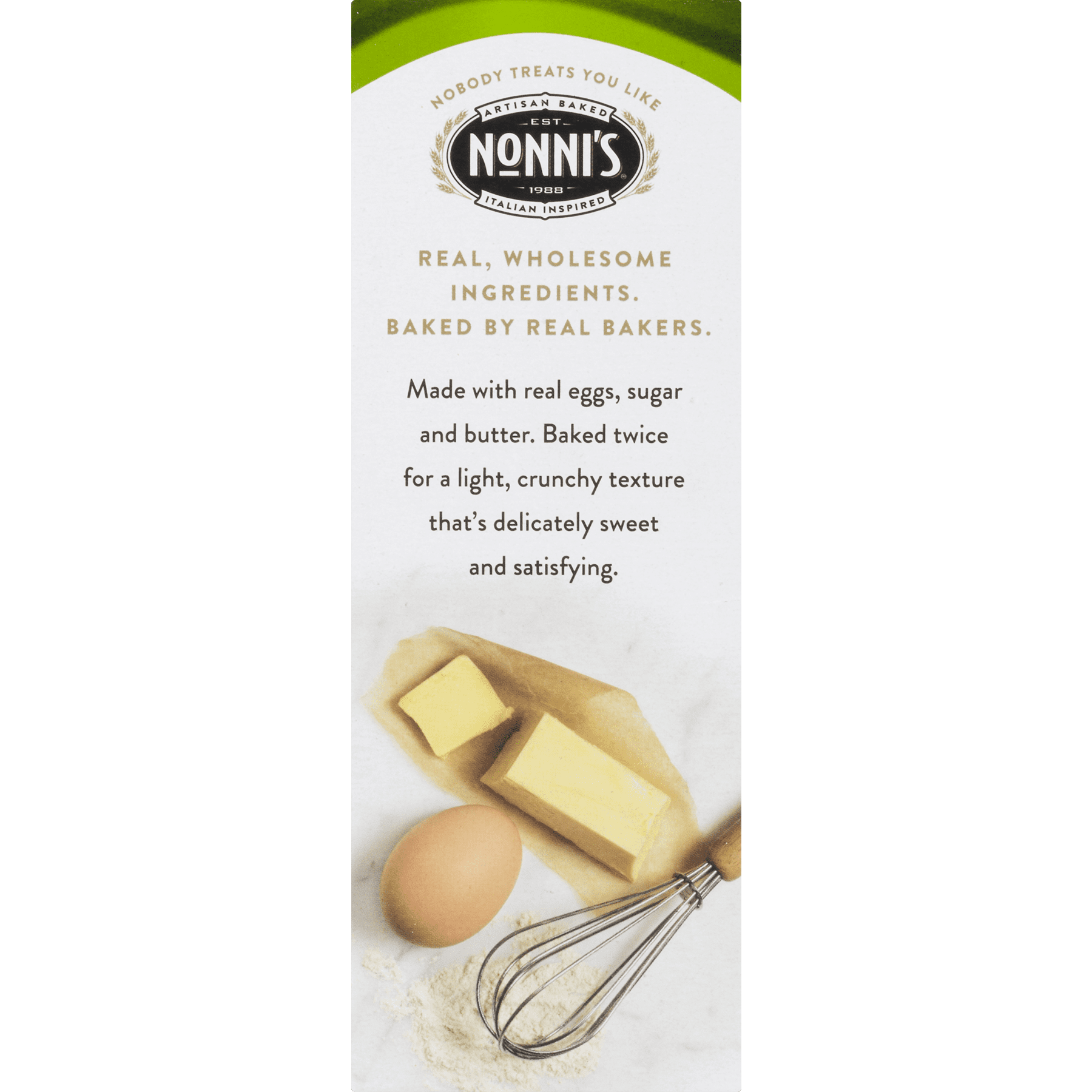 (3 pack) Nonnis Biscotti, Toffee Almond, 8 Count, 6.88 Ounce