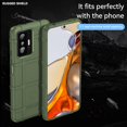 thumbnail image 2 of Fit for Xiaomi Mi 11T Case, Heavy Duty Shockproof Military Grade Drop Tested Case for Mi 11T Pro Super Sturdy Bumper Rugged Hard Phone Cover for Xiaomi Mi 11T/Pro HD Green, 2 of 7