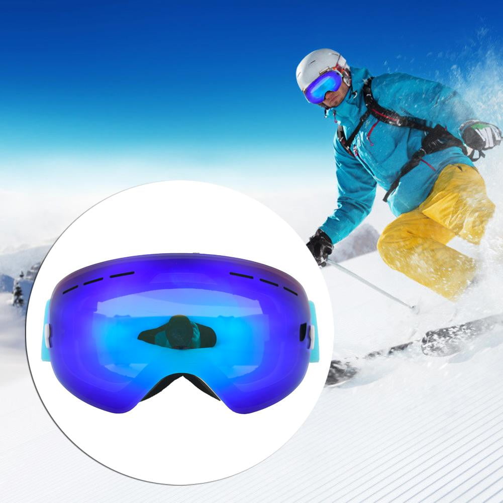 YLSHRF Snow Skating Glasses,Double Layers Anti Fog Skiing Goggles