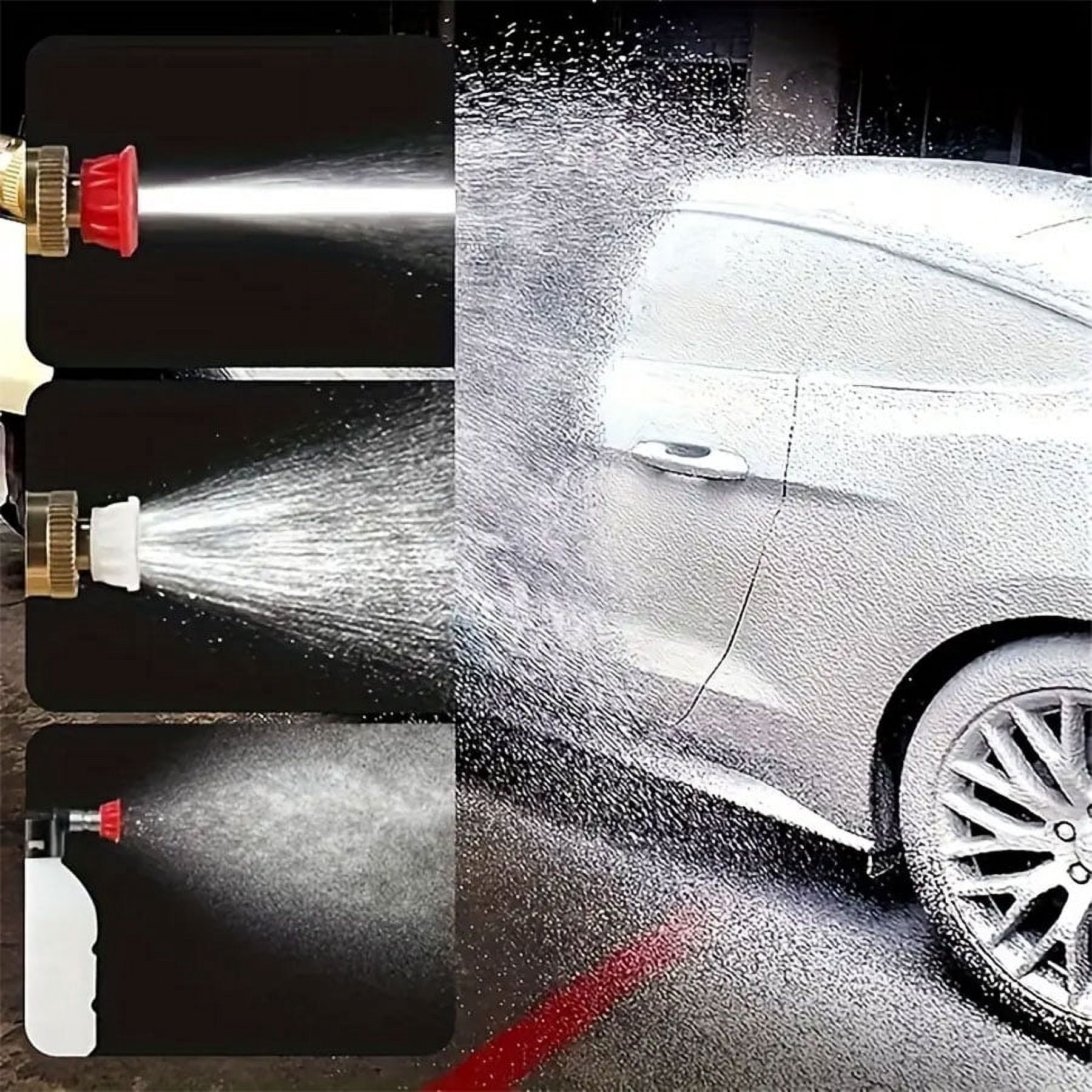 Cordless Pressure Washer Battery Powered Handheld Pressure Washer with Hose & Nozzle High Pressure Water Gun for Car, Home Cleaning & Garden Watering