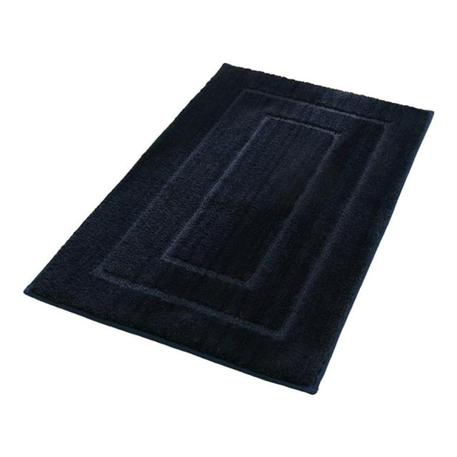 Inicio Alfombra de baño antideslizante Alfombra WC Inodoro Suelo Decoración Lavable Azul oscuro 40x60cm