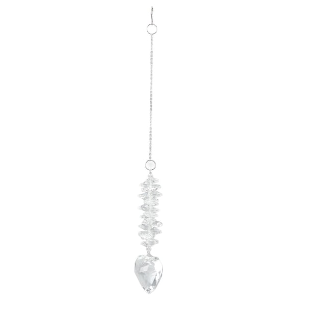 Atrapasueños bola de cristal acrílico duradero en forma de corazón amplia aplicación colgante atrapasol para ventana Oficina hogar