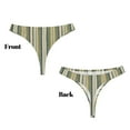 thumbnail image 3 of Balery Colourful stripes Tangas de Algodón para Mujer con Estampado – Ropa Interior Sexy, Transpirable, G-string-XX-Large, 3 of 6