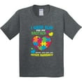 thumbnail image 3 of Inktastic I Wear Blue for My Brother Autism Awareness Youth T-Shirt, 3 of 5