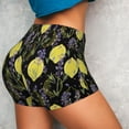 thumbnail image 4 of Haiem Lavender Flowers No Front Seam Biker Shorts for Women Yoga Workout Gym Bike Shorts with Tummy Control Moisture-Wicking-XX-Large, 4 of 9
