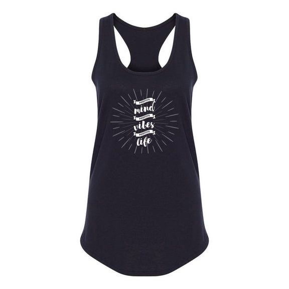Positive, Quotes Racerback Tank Women -Image by Shutterstock, Female Small