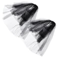 thumbnail image 2 of 2pcs Pretty Hair Combed Veils Double-layer Cover Hijabs Double-layer Veils, 2 of 8