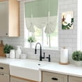 thumbnail image 5 of Sage Green Botanical Balloon Curtains 63 Inch Length for Living Room/Bedroom, Spring Floral Leaf Rod Pocket Privacy Door Curtains Decorative Tie Up Shade for Window 52"x63", 5 of 8