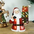thumbnail image 3 of Kearding Estatua en miniatura exquisita Claus Papá Noel resistente al desgaste Papá Noel muñecas figuritas de resina adornos para el Interior, 3 of 6