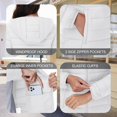 thumbnail image 2 of YUCOLEN Women's Lightweight Puffer Jacket with Hood Pockets Quilted Padded Full-zip Water-Resistant Windproof Transitional Winter Coat White S, 2 of 6