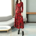 thumbnail image 4 of Vestido Largo Hasta La Rodilla Con Cuello en V Y Manga Con Cuello en V Para Mujer de Invierno Odeerbi ODB114137, 4 of 5