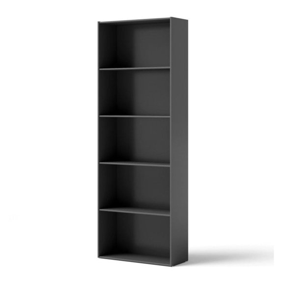 FASCK 5-Shelf Bookcase, 67 Inch Tall Wood Bookshelf, Multi-Functional Storage for Home Office, Living Room, Study