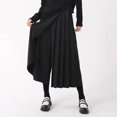 thumbnail image 4 of Functional Fashion Lightweight Polyester Mens Casual Culottes in Black, 4 of 10