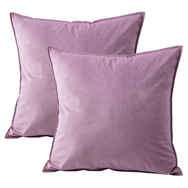 45*45cm 2 uds uso sala de estar sofá almohada-almohada con núcleo de almohada-decoración de granja-terciopelo cúrcuma 45*45cm