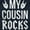 Navy, variant on My Cousin Rocks Family Musician Toddler Boy Girl T Shirt Infant Toddler Brisco Brands 6M