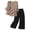 Brown, variant on Women's Embroidered Linen Top and Wide Leg Pants Set Casual Comfortable Two Piece Outfit for Daily Wear XL Size Light Violet