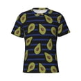 thumbnail image 4 of Vsdgher Avocado Print Men's Dry Fit Mesh Athletic Shirts Moisture Wicking Tennis T-Shirt Tops, 4 of 9