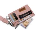 thumbnail image 3 of Wrangler Small Credit Card Holder for Women Slim Card Holder Wallet Womens Ladies Female Wristlet Keychain Wallet, Solid-Pink, 3 of 7